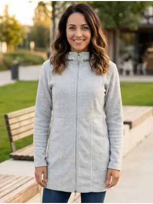 Damen erweitertes Vlies -Sweatshirt ALPINE PRO SYLVA LCTP109 HELLGRAU