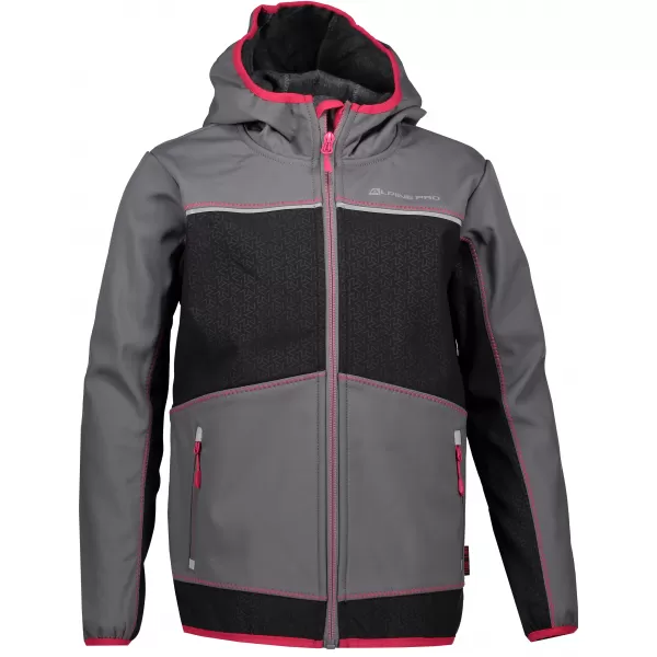  Baby Softshell Jacke ALPINE PRO STORMO 2 KJCP146 GRAU/ROSA 