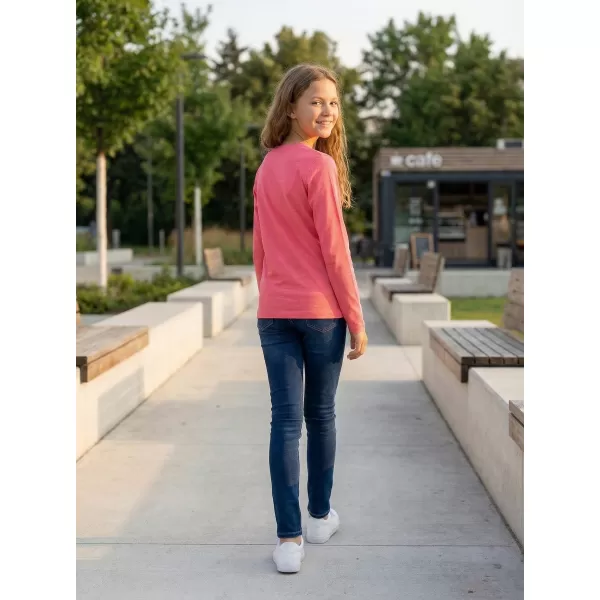  Langes Kinder -Shirt für Kinder ALPINE PRO CAMRO KTSP263 ROSA 