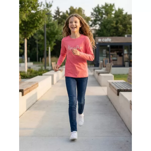  Langes Kinder -Shirt für Kinder ALPINE PRO CAMRO KTSP263 ROSA 
