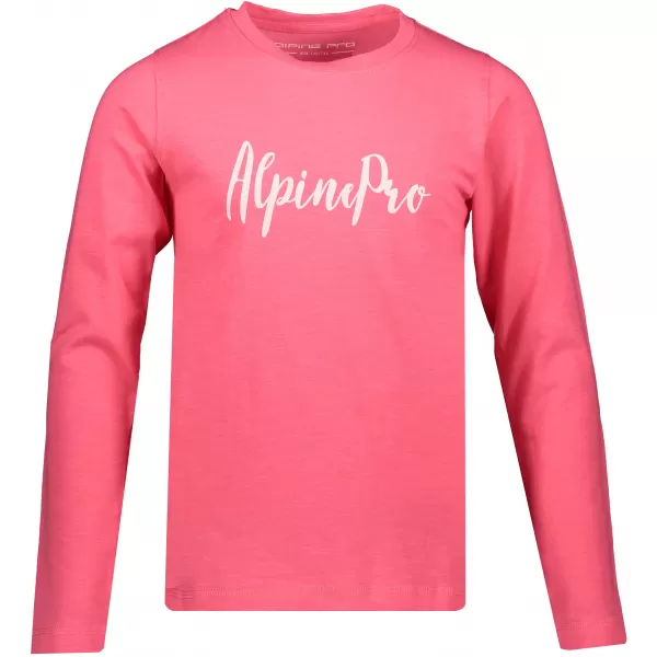  Langes Kinder -Shirt für Kinder ALPINE PRO CAMRO KTSP263 ROSA 