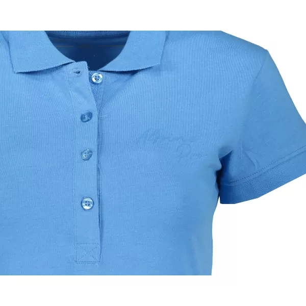  Frauen t -Shirt mit Kragen ALPINE PRO ZENDAYA LTSP643 BLAU 