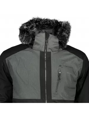 Herren -Skijacke ALPINE PRO DOR 2 MJCP372 SCHWARZ