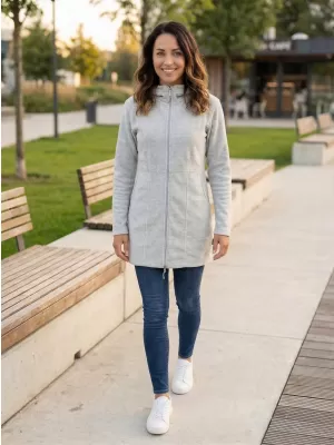 Damen erweitertes Vlies -Sweatshirt ALPINE PRO SYLVA LCTP109 HELLGRAU