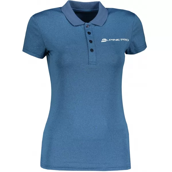  Frauenfunktional T -Shirt mit Kragen ALPINE PRO FRIDA LTSP636 BLAU 