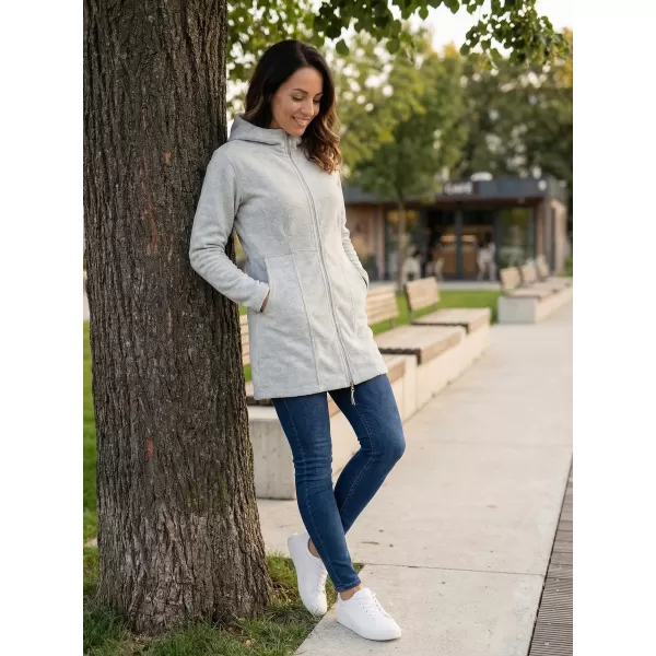 Damen erweitertes Vlies -Sweatshirt ALPINE PRO SYLVA LCTP109 HELLGRAU 