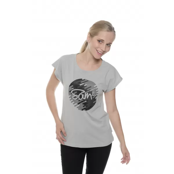  Frauen t -Shirt mit kurzen Ärmeln SAM 73 LTSP541 HELLGRAU 