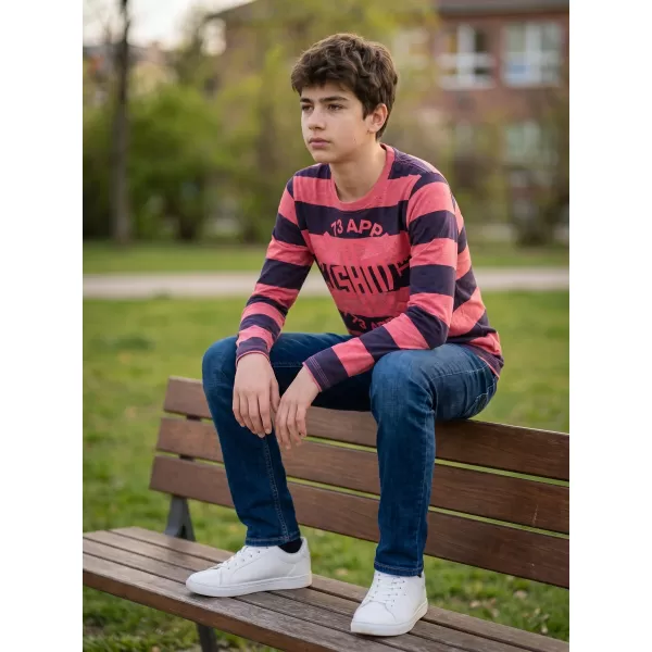  Boy T -Shirt mit langen Ärmeln SAM 73 BT 533 ROT 