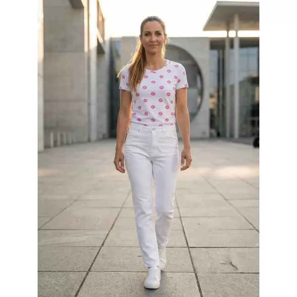  Frauen t -Shirt mit kurzen Ärmeln SAM 73 LTSP530 DUNKELROSA 