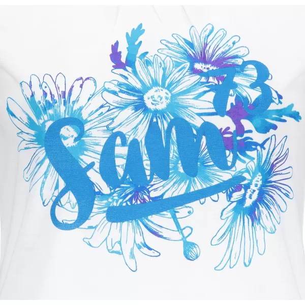  Frauen t -Shirt mit kurzen Ärmeln SAM 73 LTSP540 WEIß 