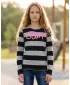 Girl's T -Shirt mit langen Ärmeln SAM 73 GT 534 HELLGRAU