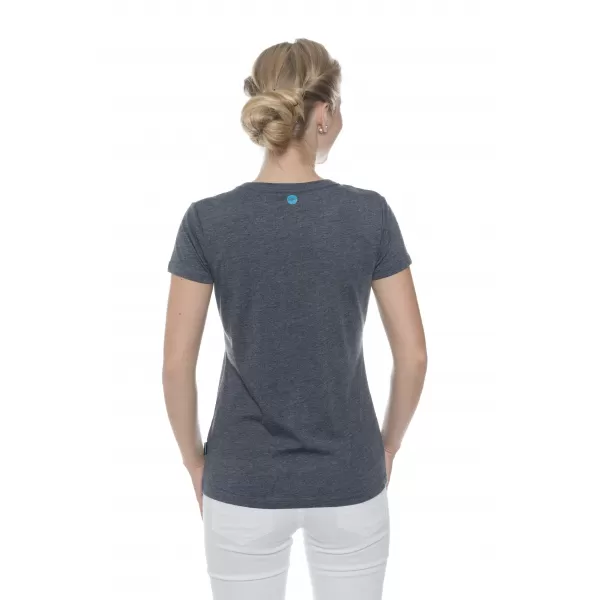  Frauen t -Shirt mit kurzen Ärmeln SAM 73 WT 784 DUNKELBLAU 