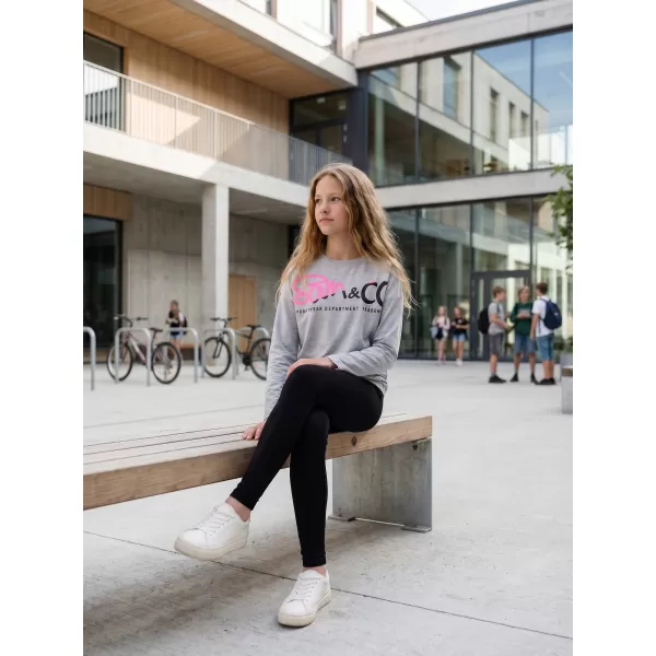  Girl's T -Shirt mit langen Ärmeln SAM 73 GT 533 HELLGRAU 