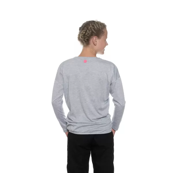  Girl's T -Shirt mit langen Ärmeln SAM 73 GT 533 HELLGRAU 