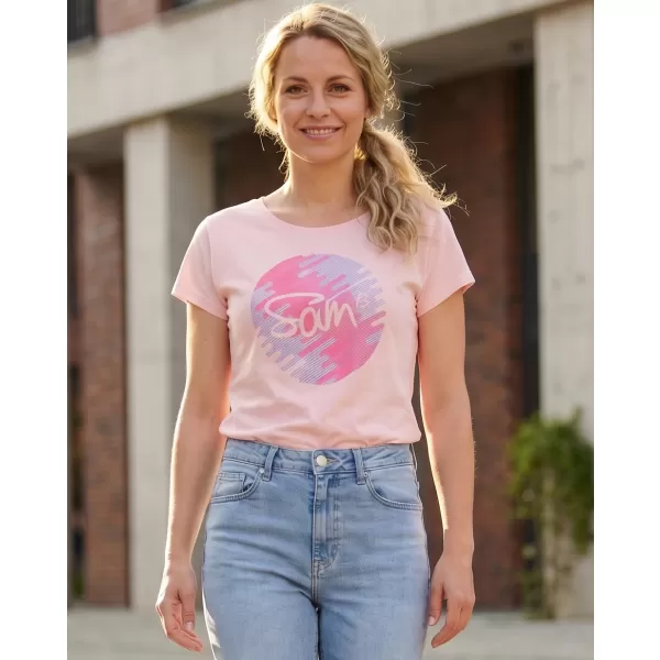  Frauen t -Shirt mit kurzen Ärmeln SAM 73 LTSP541 HELLROSA 