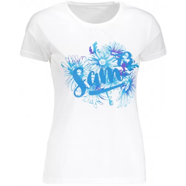  Frauen t -Shirt mit kurzen Ärmeln SAM 73 LTSP540 WEIß 
