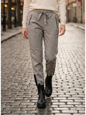 Damenhosen TORSTAI VENETO WEIß/GRAU
