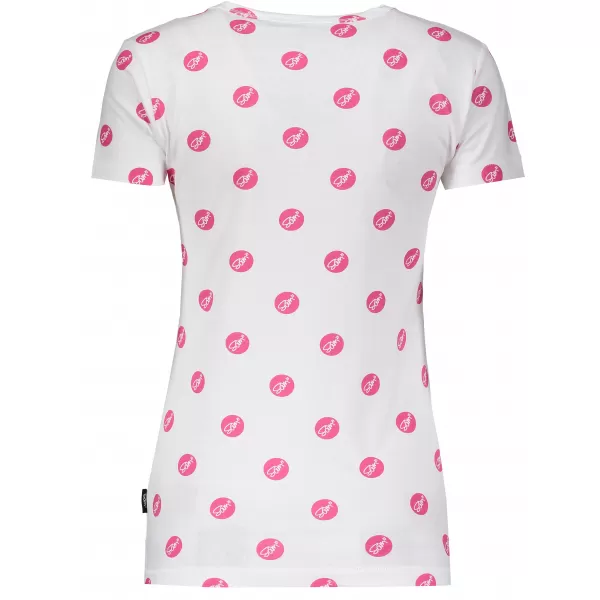  Frauen t -Shirt mit kurzen Ärmeln SAM 73 LTSP530 DUNKELROSA 