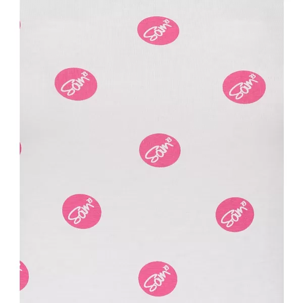  Frauen t -Shirt mit kurzen Ärmeln SAM 73 LTSP530 DUNKELROSA 