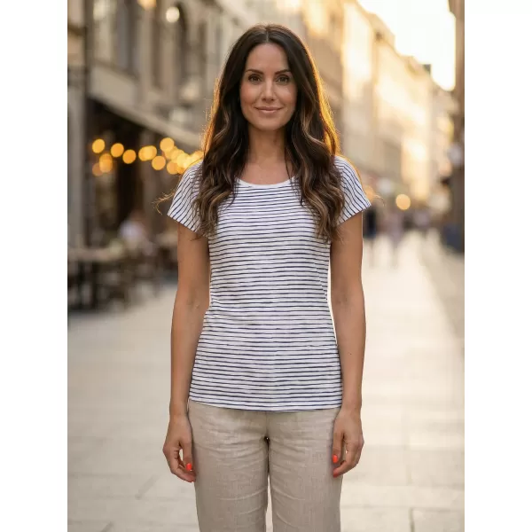  Damen-T-Shirt mit kurzen Ärmeln ALTISPORT GOBNATA LTSR640 WEIß 