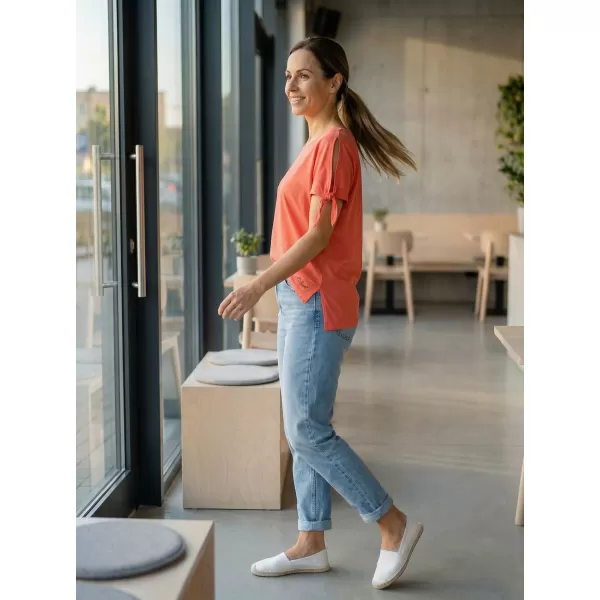  Damen-T-Shirt mit kurzen Ärmeln ALTISPORT NIALA LTSR671 ORANGE 