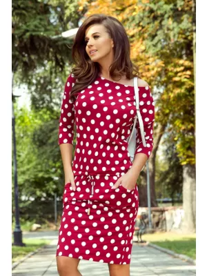 Kleid NUMOCO A13-111 WEIßE PUNKTE