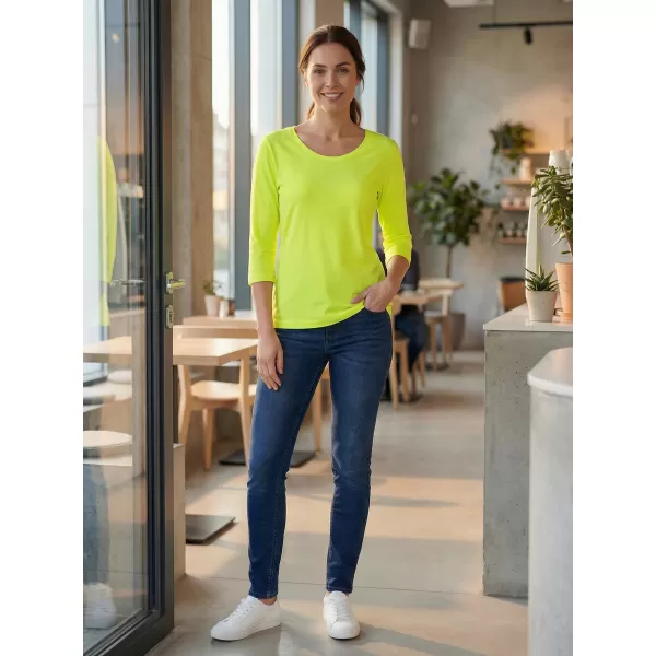  Damen-T-Shirt mit 3/4-Ärmeln ALTISPORT MARAXA LTSR670 GELB 