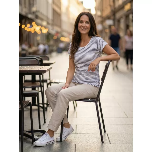  Damen-T-Shirt mit kurzen Ärmeln ALTISPORT GOBNATA LTSR640 WEIß 
