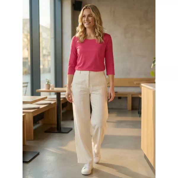  Damen-T-Shirt mit 3/4-Ärmeln ALTISPORT MARAXA LTSR670 ROSA 