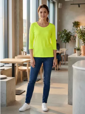 Damen-T-Shirt mit 3/4-Ärmeln ALTISPORT MARAXA LTSR670 GELB