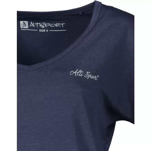  Damen-T-Shirt mit kurzen Ärmeln ALTISPORT CYRA LTSR637 BLAU 