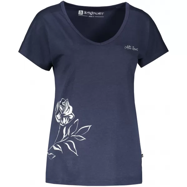  Damen-T-Shirt mit kurzen Ärmeln ALTISPORT CYRA LTSR637 BLAU 