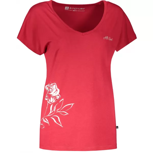  Damen-T-Shirt mit kurzen Ärmeln ALTISPORT CYRA LTSR637 ROT 