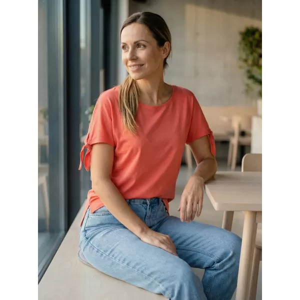  Damen-T-Shirt mit kurzen Ärmeln ALTISPORT NIALA LTSR671 ORANGE 
