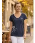 Damen-T-Shirt mit kurzen Ärmeln ALTISPORT CYRA LTSR637 BLAU