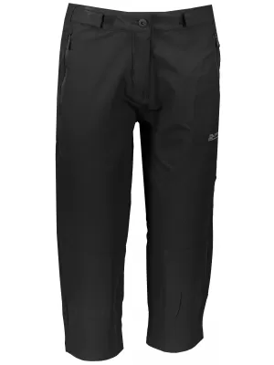 Frauen 3/4 Hosen ALPINE PRO HYDA LPAR385 SCHWARZ