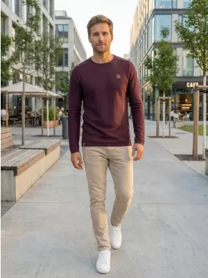 Herrenpullover ALTISPORT QUOD MPLR079 BURGUND