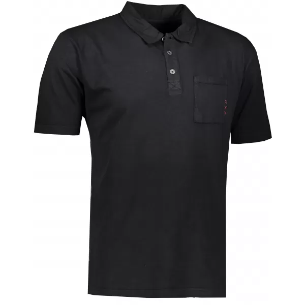  Herren t -Shirt mit einem Kragen ALPINE PRO ERIN MTSR521 SCHWARZ 