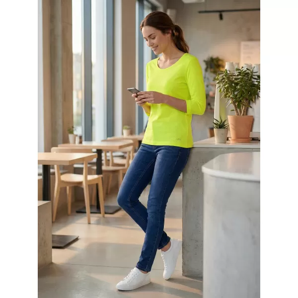  Damen-T-Shirt mit 3/4-Ärmeln ALTISPORT MARAXA LTSR670 GELB 