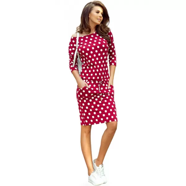  Kleid NUMOCO A13-111 WEIßE PUNKTE 
