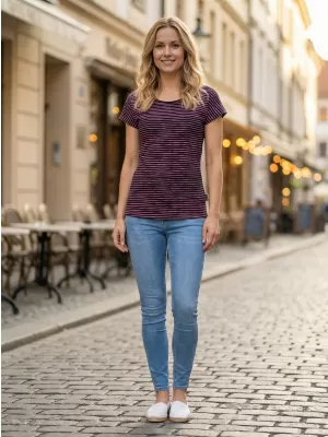 Damen-T-Shirt mit kurzen Ärmeln ALTISPORT GOBNATA LTSR640 SCHWARZ