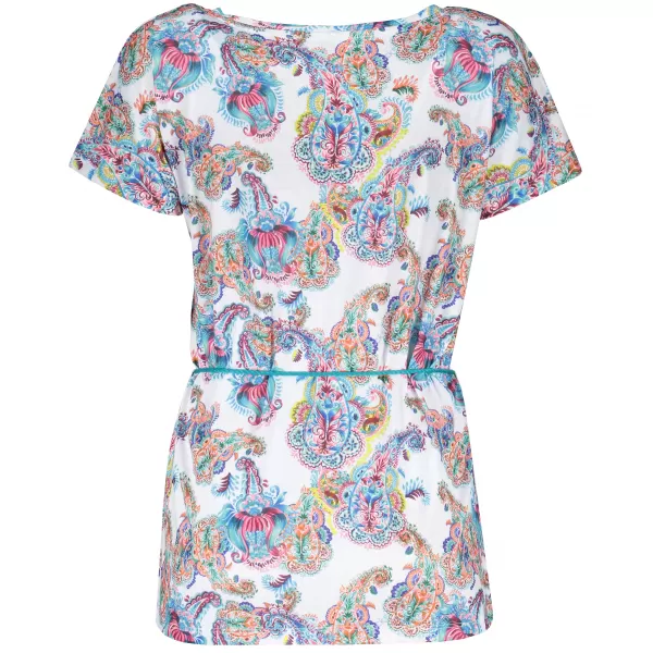  Damen-T-Shirt mit kurzen Ärmeln KIXMI JANELLA WEIß 