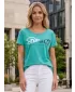 Frauen t -Shirt mit kurzen Ärmeln SAM 73 WT 801 NEON