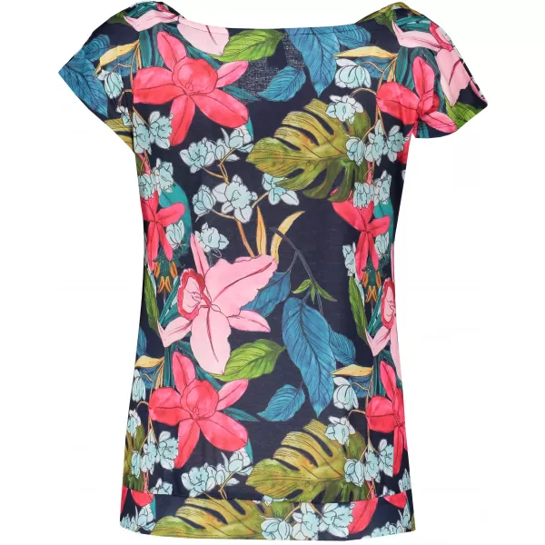  Damen-T-Shirt mit kurzen Ärmeln KIXMI JACINTA DUNKELBLAU 