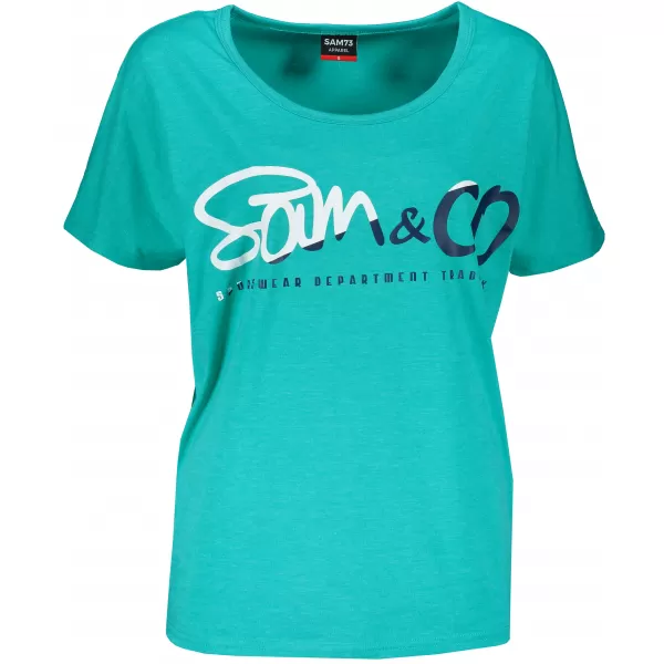  Frauen t -Shirt mit kurzen Ärmeln SAM 73 WT 801 NEON 
