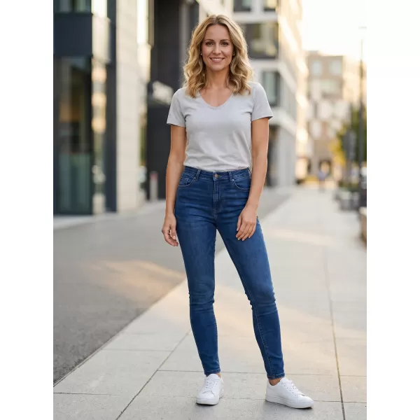  Frauen t -Shirt mit kurzen Ärmeln SAM 73 MELEKA LTSR614 HELLGRAU 