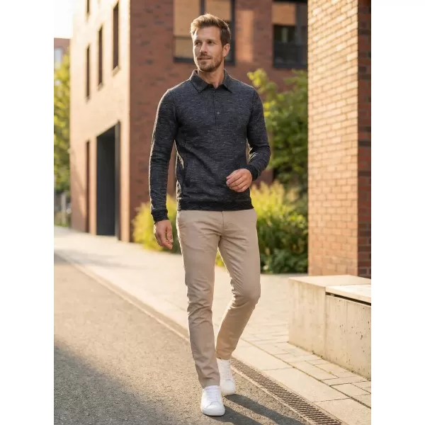  Herren-Sweatshirt KIXMI JASPER SCHWARZES HIGHLIGHT 