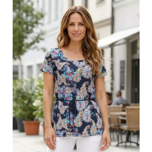  Damen-T-Shirt mit kurzen Ärmeln KIXMI JANELLA BLAUGRÜN 