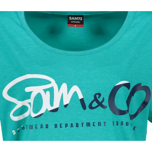  Frauen t -Shirt mit kurzen Ärmeln SAM 73 WT 801 NEON 