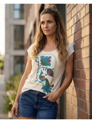 Damen-T-Shirt KIXMI JACKIE HELLBEIGE